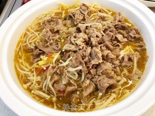 简易酸汤肥牛的做法步骤：11