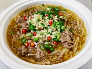 简易酸汤肥牛的做法步骤：15