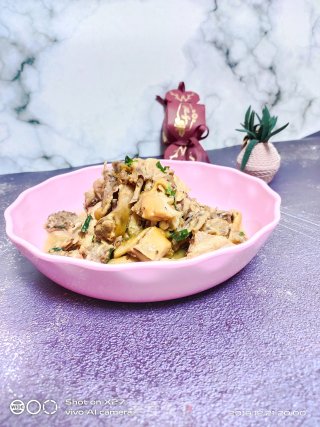 葱花炒手撕鸡的做法步骤：5