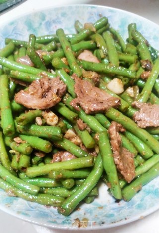 鸭肉炒豆角的做法步骤：8