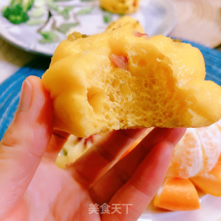 南瓜腊肠花卷的做法步骤：11