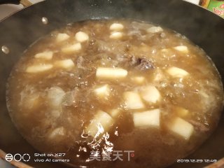 山药牛腩汤的做法步骤：5