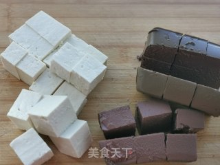 鸳鸯豆腐的做法步骤：2