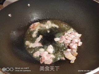培根虾仁炒饭的做法步骤：2