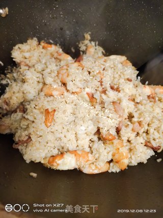 培根虾仁炒饭的做法步骤：6