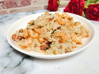 培根虾仁炒饭的做法步骤：8