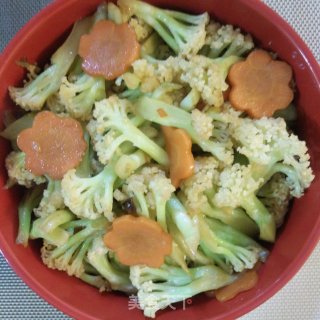 小炒有机菜花的做法步骤：6