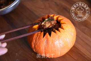 南瓜蒸排骨的做法步骤：4