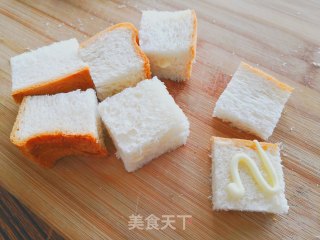 迷你西多士的做法步骤：2