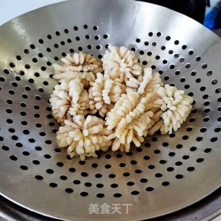 茄汁菊花鱼块的做法步骤：7