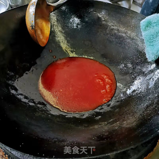 茄汁菊花鱼块的做法步骤：8