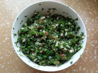 牛肉荠菜煎饺的做法步骤：6