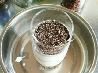 奇亚籽果干布丁的做法步骤：2