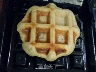 红糖豆渣华夫饼的做法步骤：6