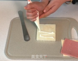 港式西多士的做法步骤：3
