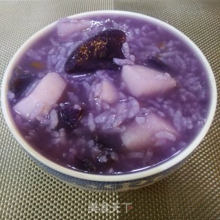 紫薯山药大米粥的做法步骤：7