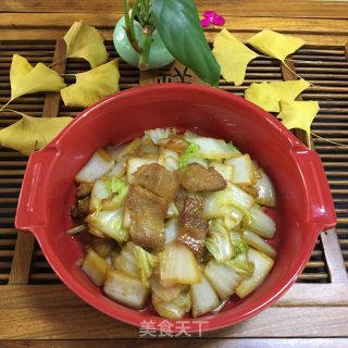 五花肉炒白菜的做法步骤：6
