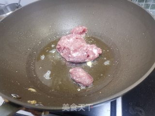 肉末油菜汤泡饭的做法步骤：3
