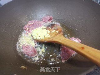 肉末油菜汤泡饭的做法步骤：4
