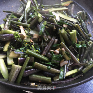 清炒紫菜苔的做法步骤：6