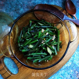 清炒紫菜苔的做法步骤：8