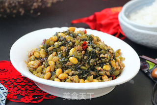 雪菜焖黄豆的做法步骤：11