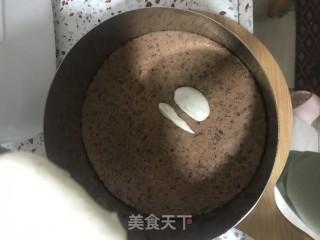 奶油奶酪栗子慕斯白巧克力淋面蛋糕的做法步骤：21