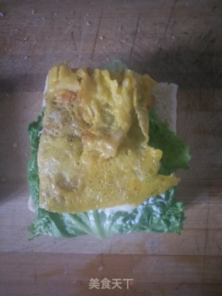 火腿鸡蛋西多士的做法步骤：4