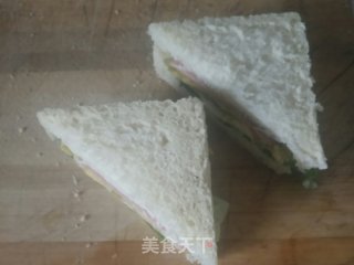 火腿鸡蛋西多士的做法步骤：7