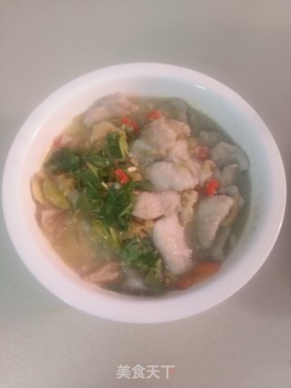 简易版的酸菜鱼的做法步骤：17