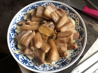 炒咸肉的做法步骤：7