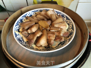 炒咸肉的做法步骤：8
