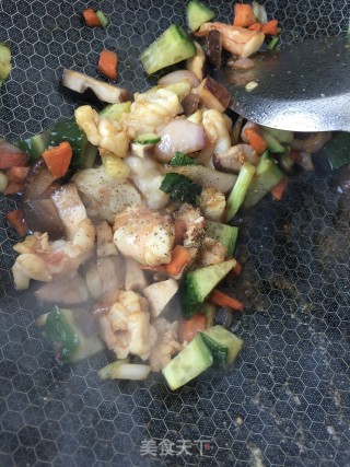 鲜虾焗米饭的做法步骤：13