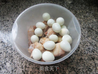 糟鹌鹑蛋鸡翅根的做法步骤：6