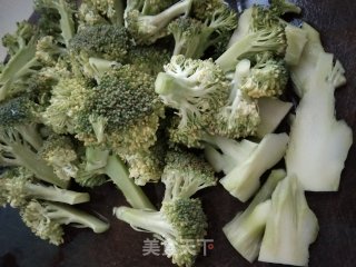 西蓝花炒肉的做法步骤：3