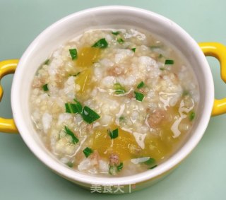 【南瓜肉末粥】8-12月龄宝宝辅食9、10、11的做法步骤：7