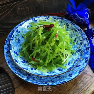 凉拌翡翠丝的做法步骤：7