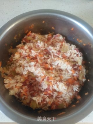 榨菜牛肉沫米饭丸子的做法步骤：3