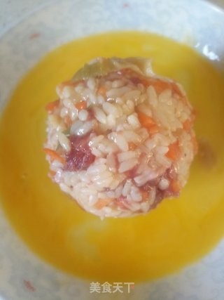榨菜牛肉沫米饭丸子的做法步骤：5