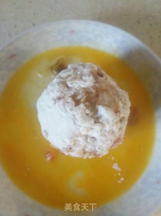 榨菜牛肉沫米饭丸子的做法步骤：7