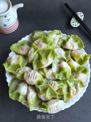 翡翠鲜虾猪肉饺的做法步骤：11