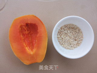 燕麦木瓜粥的做法步骤：1