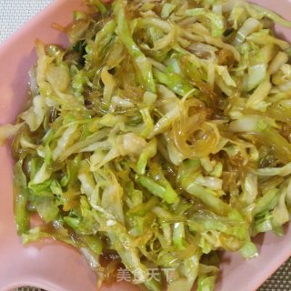 圆白菜炒粉条的做法步骤：6