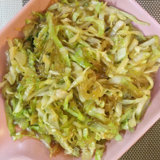 圆白菜炒粉条的做法步骤：7