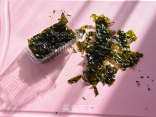 香肠海苔炒饭的做法步骤：4