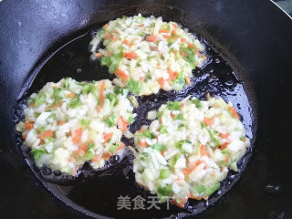 米饭时蔬鸡蛋饼的做法步骤：8