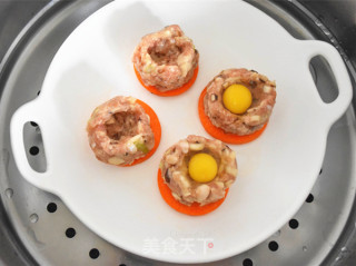 鹌鹑蛋香菇蒸肉的做法步骤：7