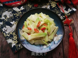 小米椒炒芥兰的做法步骤：9
