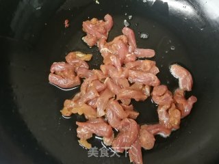茴香球炒里脊肉的做法步骤：8