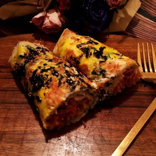 海苔鸡蛋饼的做法步骤：9